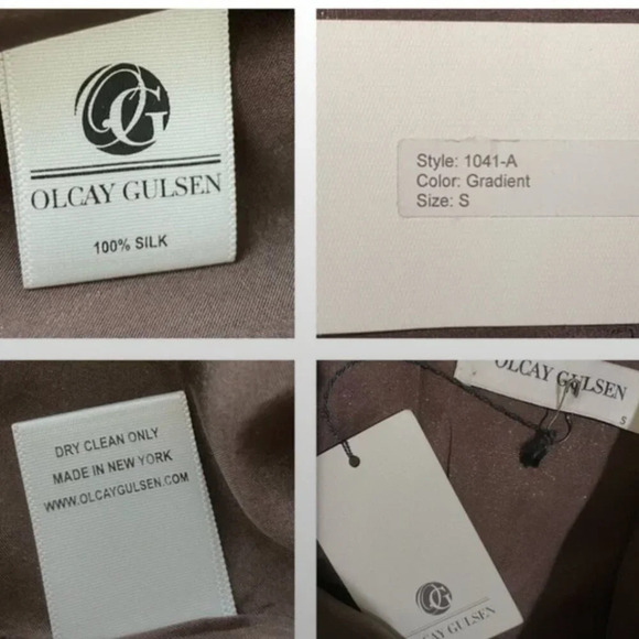 NWT Olcay Gulsen Silk Halter Neck Backless Maxi Gown - Picture 12 of 12